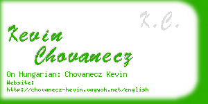 kevin chovanecz business card